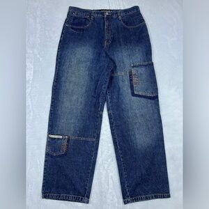 Vintage Y2K South Pole Baggy Jeans 36x32